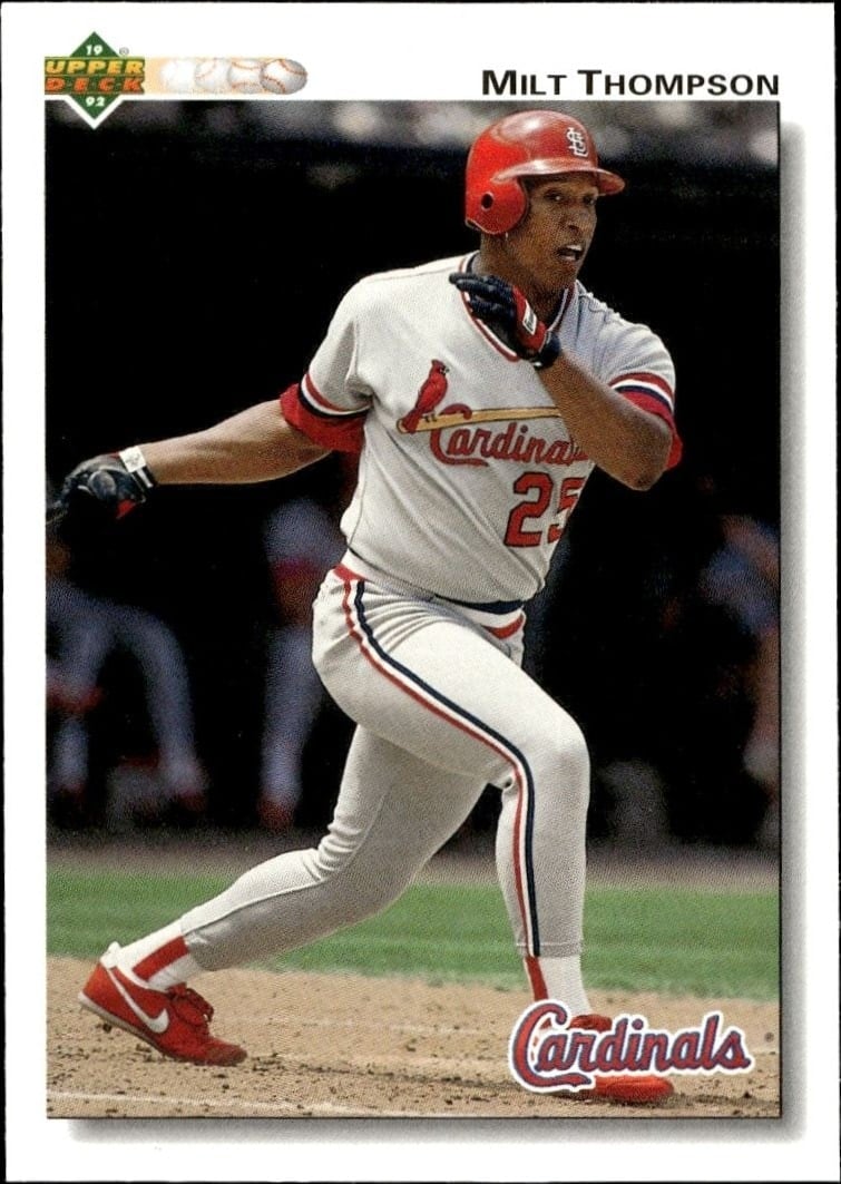 1992 Upper-Deck Milt Thompson #397 trading card