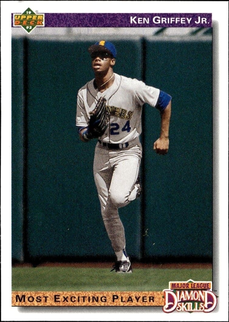 Ken Griffey Jr. 1992 Upper Deck #650 Baseball Trading Card - Front 1992 Upper Deck Ken Griffey Jr. #650 baseball trading card front