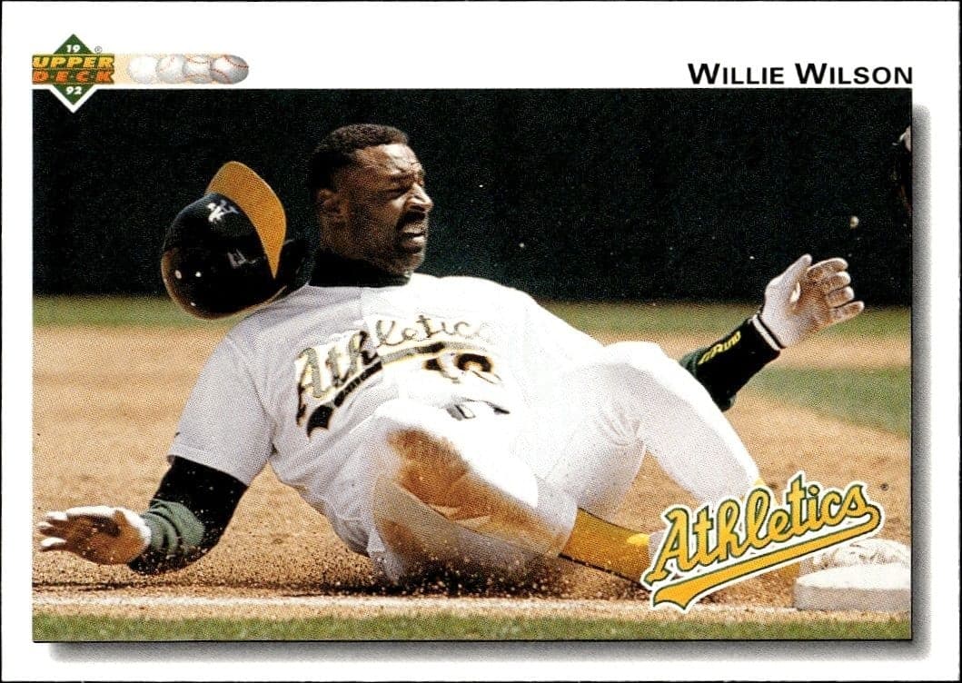 1992 Upper-Deck Willie Wilson #238 trading card