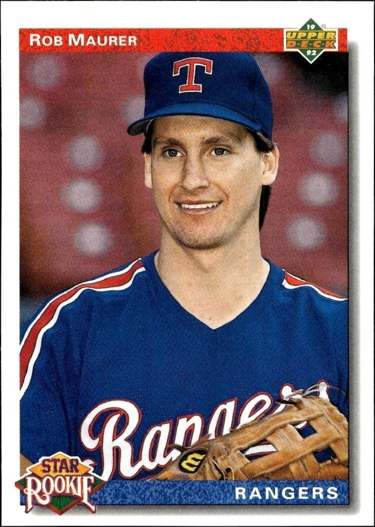 Rob Maurer 1992 Upper Deck #10 Baseball Trading Card - Front 1992 Upper Deck Rob Maurer #10 baseball trading card front