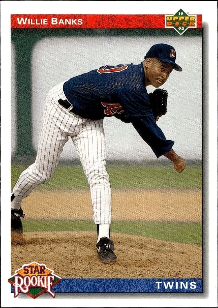 Willie Banks 1992 Upper Deck #14 Baseball Trading Card - Front 1992 Upper Deck Willie Banks #14 baseball trading card front