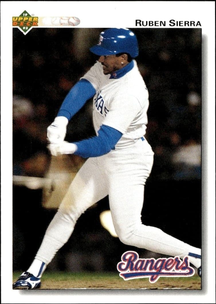 1992 Upper-Deck Ruben Sierra #176 trading card