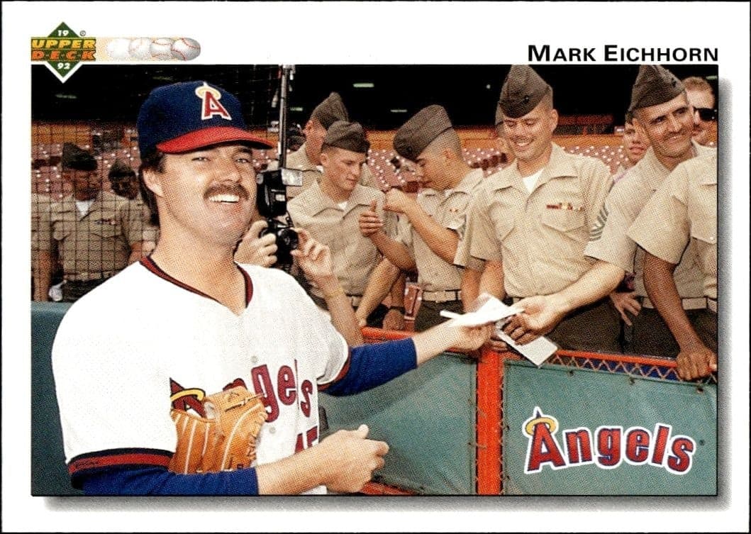 1992 Upper-Deck Mark Eichhorn #287 trading card