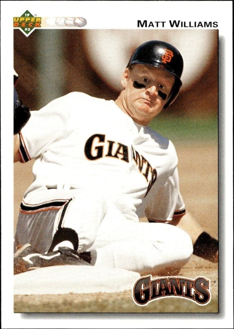 1992 Upper-Deck Matt Williams #154 trading card