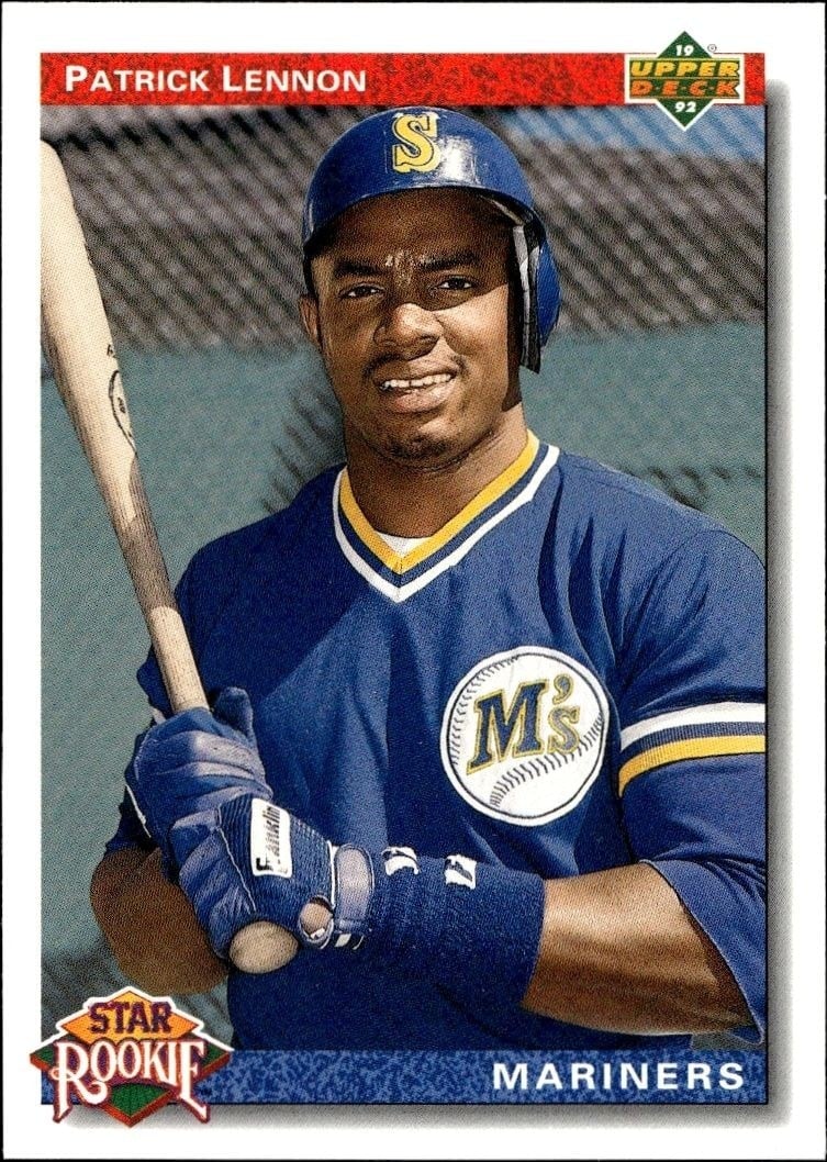 Patrick Lennon 1992 Upper Deck #13 Baseball Trading Card - Front 1992 Upper Deck Patrick Lennon #13 baseball trading card front