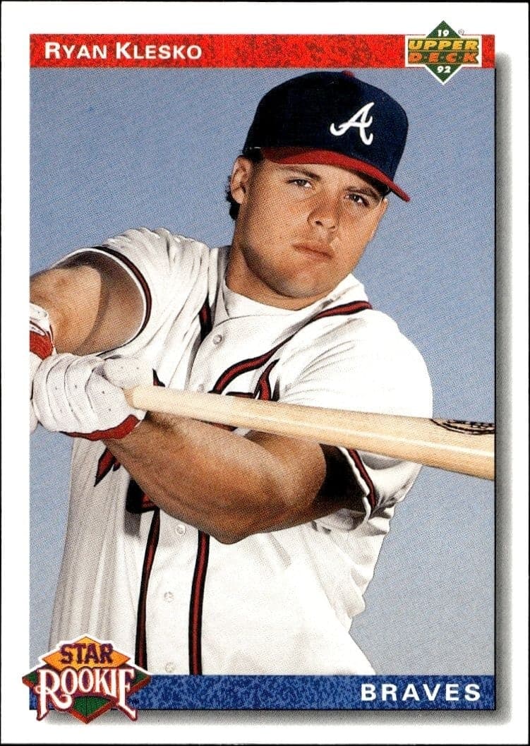 1992 Upper-Deck Ryan Klesko #24 trading card