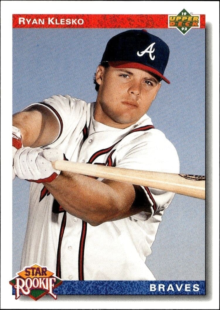 1992 Upper-Deck Ryan Klesko #24 trading card