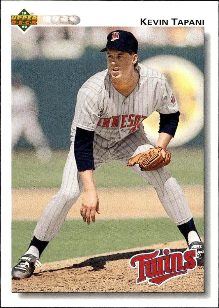 Kevin Tapani 1992 Upper Deck #624 Baseball Trading Card - Front 1992 Upper Deck Kevin Tapani #624 baseball trading card front