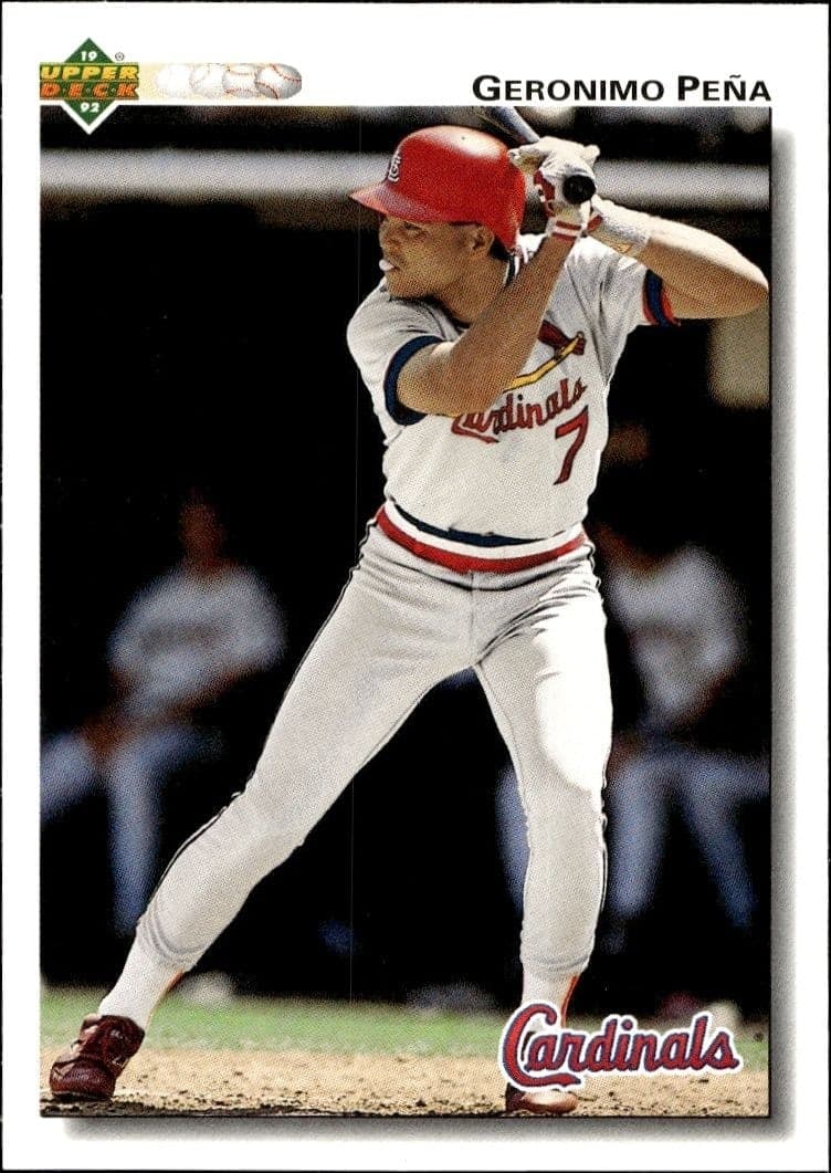 1992 Upper-Deck Geronimo Pena #596 trading card