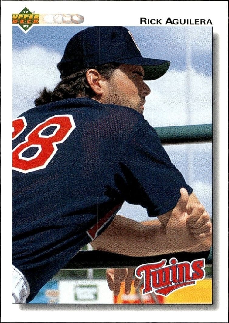1992 Upper-Deck Rick Aguilera #130 trading card