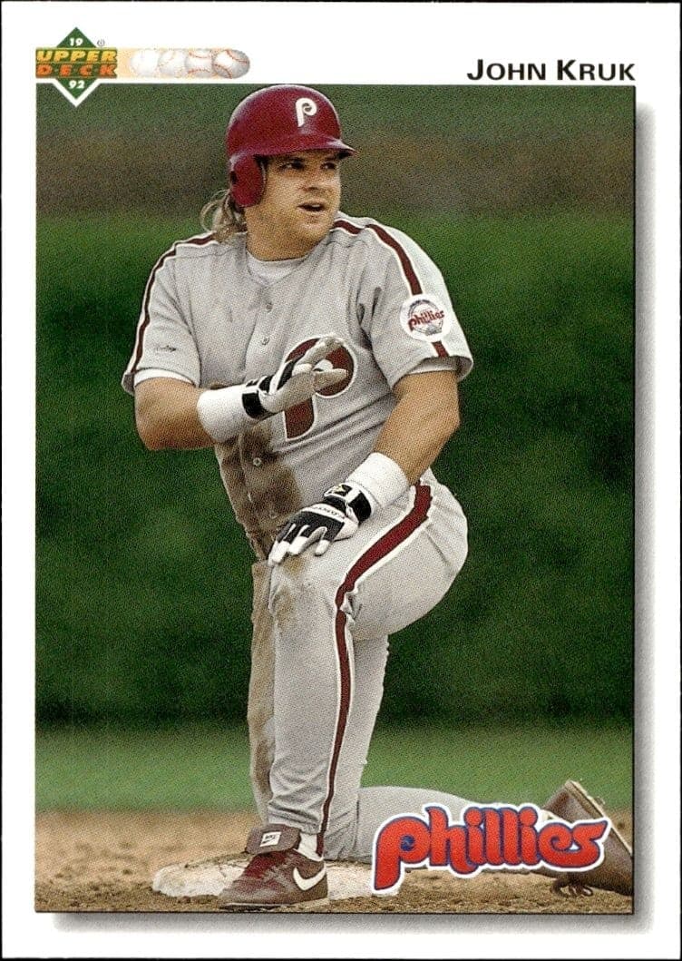 1992 Upper-Deck John Kruk #326 trading card