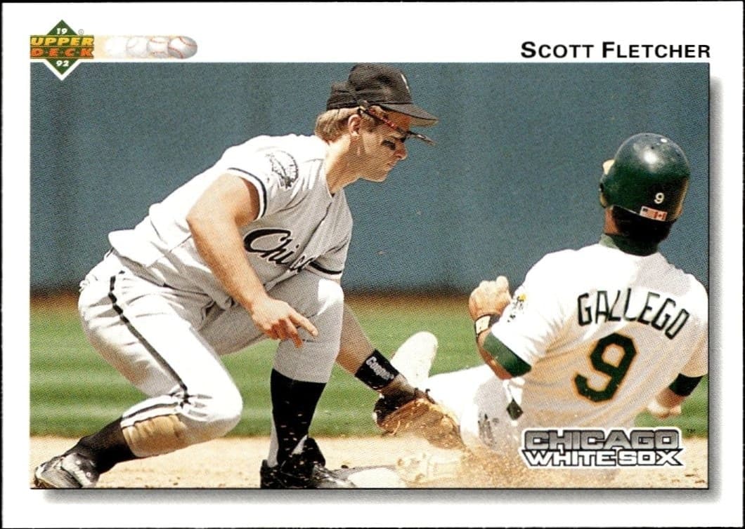 1992 Upper-Deck Scott Fletcher #186 trading card