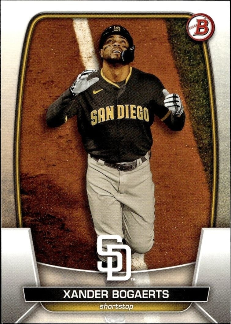 Xander Bogaerts 2023 Bowman #7 Baseball Trading Card - Front 2023 Bowman Xander Bogaerts #7 baseball trading card front