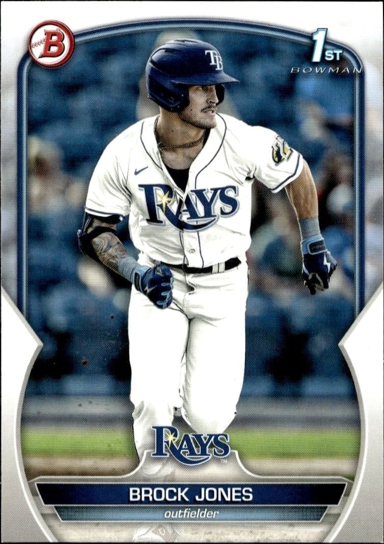 Brock Jones 2023 Bowman #BP-115 Baseball Trading Card - Front 2023 Bowman Brock Jones #BP-115 baseball trading card front
