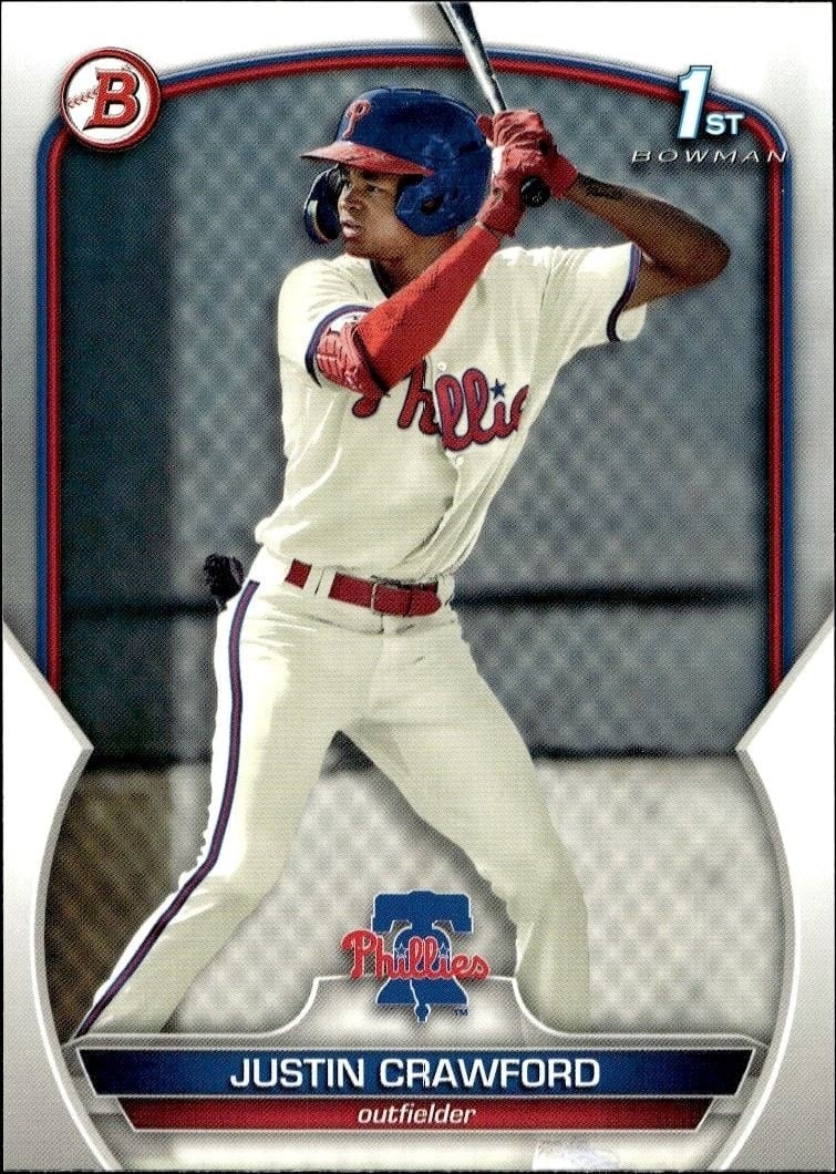 2023 Bowman Justin Crawford #BP-3 trading card