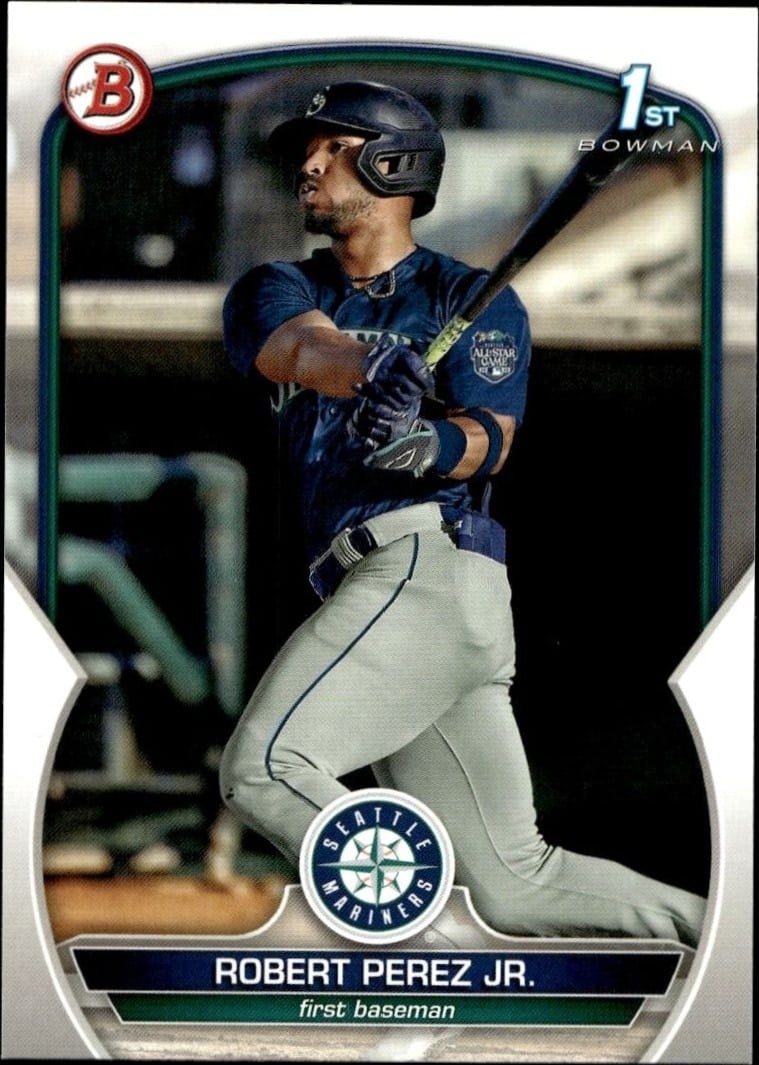 Robert Perez Jr. 2023 Bowman #BP-124 Baseball Trading Card - Front 2023 Bowman Robert Perez Jr. #BP-124 baseball trading card front