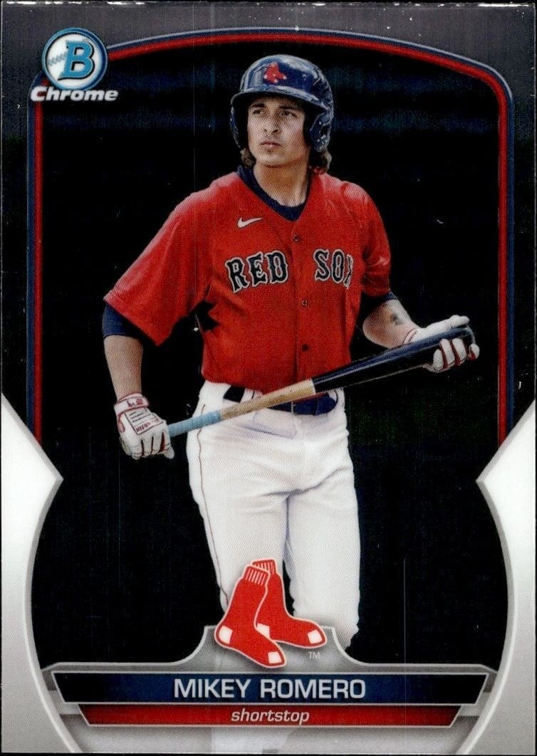 Mikey Romero 2023 Bowman #BP-69 Baseball Trading Card - Front 2023 Bowman Mikey Romero #BP-69 baseball trading card front
