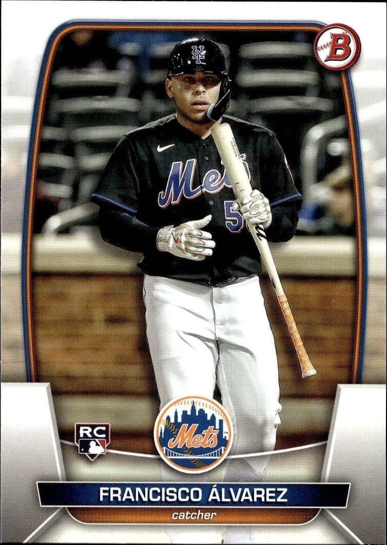 Francisco Alvarez 2023 Bowman #49 Baseball Trading Card - Front 2023 Bowman Francisco Alvarez #49 baseball trading card front