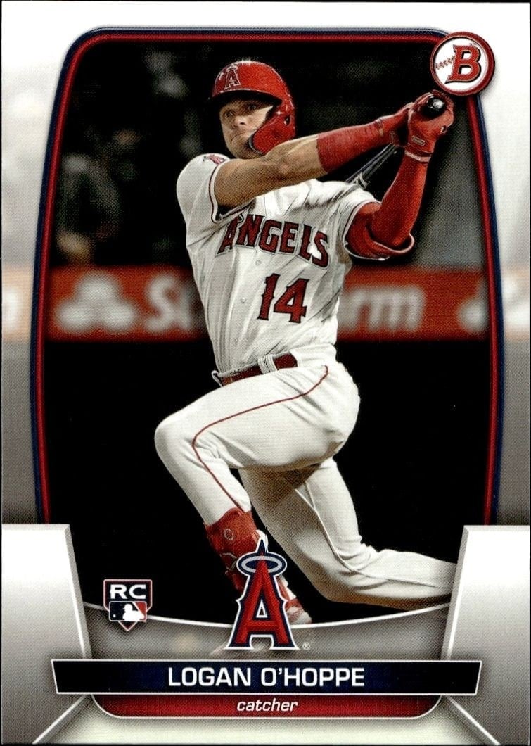 Logan O'Hoppe 2023 Bowman #39 Baseball Trading Card - Front 2023 Bowman Logan O'Hoppe #39 baseball trading card front