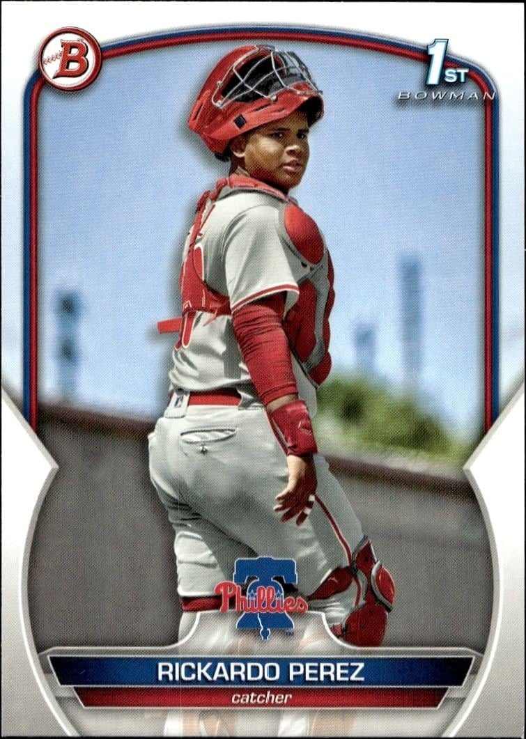 Rickardo Perez 2023 Bowman #BP-27 Baseball Trading Card - Front 2023 Bowman Rickardo Perez #BP-27 baseball trading card front