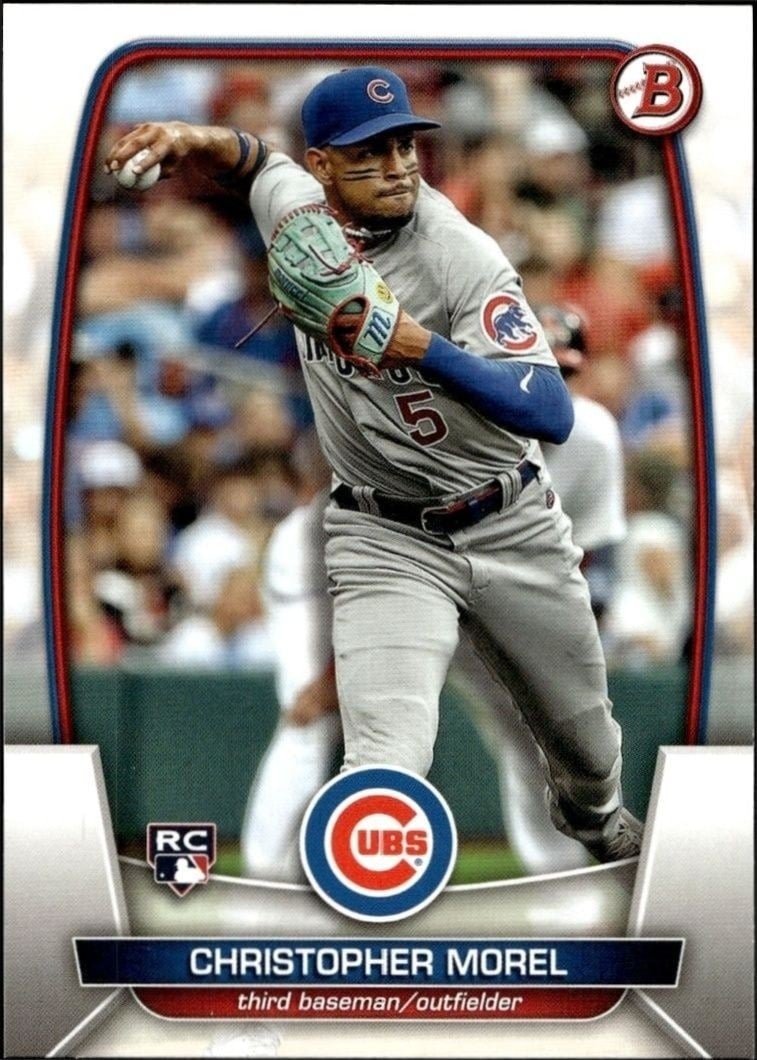 Christopher Morel 2023 Bowman #34 Baseball Trading Card - Front 2023 Bowman Christopher Morel #34 baseball trading card front