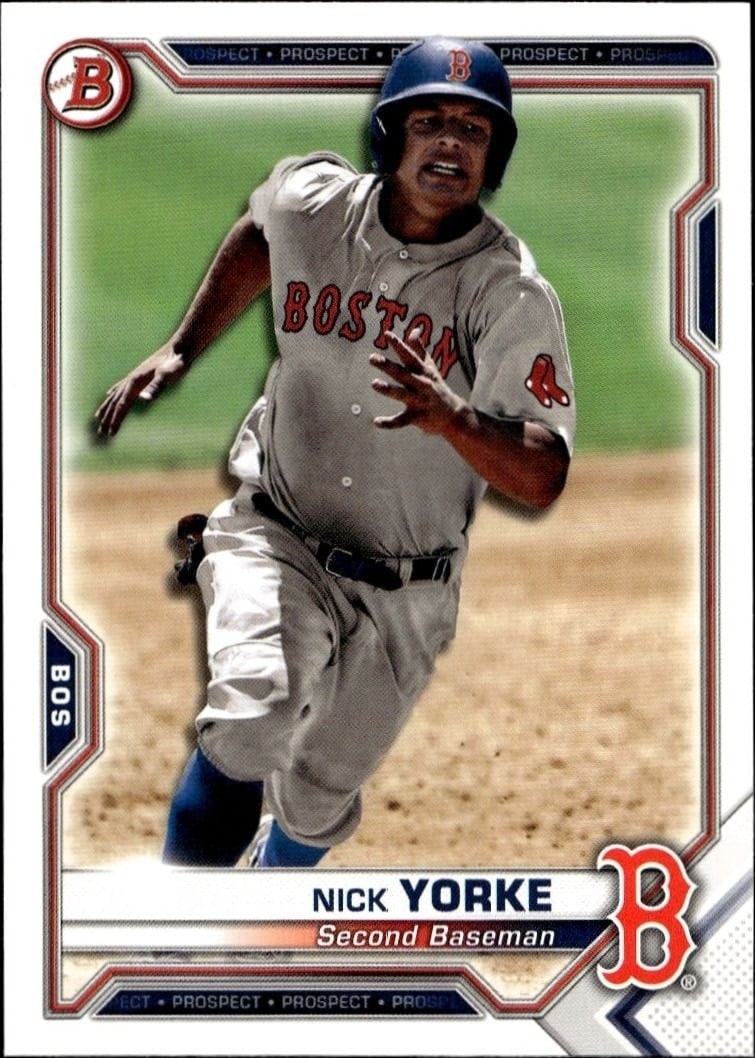 Nick Yorke 2021 Bowman #BP-114 Baseball Trading Card - Front 2021 Bowman Nick Yorke #BP-114 baseball trading card front