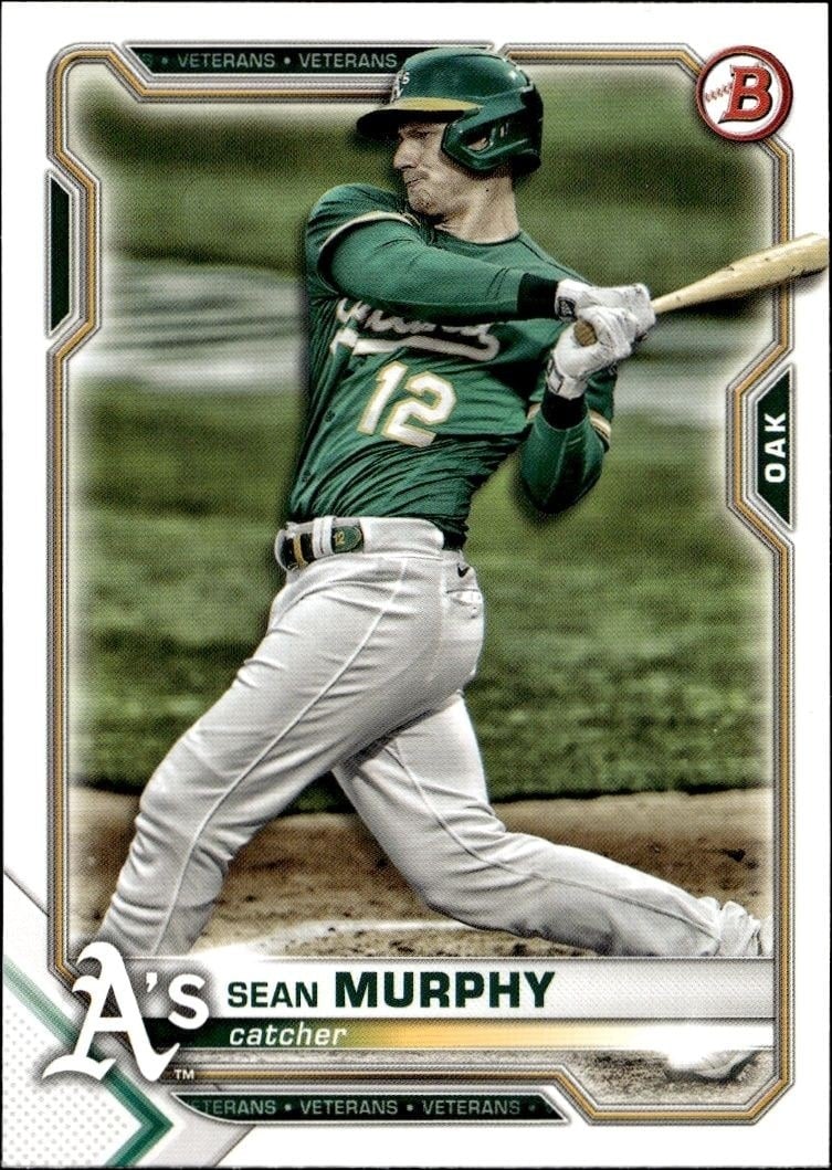 Sean Murphy 2021 Bowman #76 Baseball Trading Card - Front 2021 Bowman Sean Murphy #76 baseball trading card front