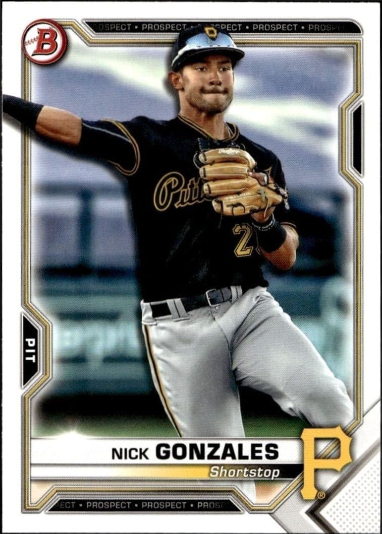 2021 Bowman Nick Gonzales #BP-34 trading card