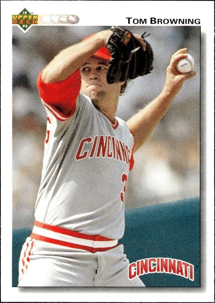 1992 Upper-Deck Tom Browning #461 trading card