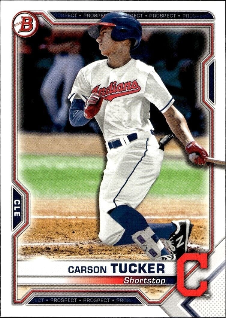 Carson Tucker 2021 Bowman #BP-77 Baseball Trading Card - Front 2021 Bowman Carson Tucker #BP-77 baseball trading card front