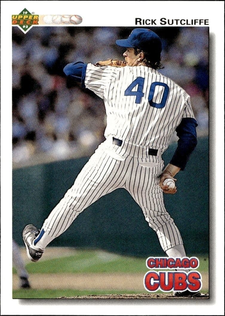 1992 Upper-Deck Rick Sutcliffe #529 trading card