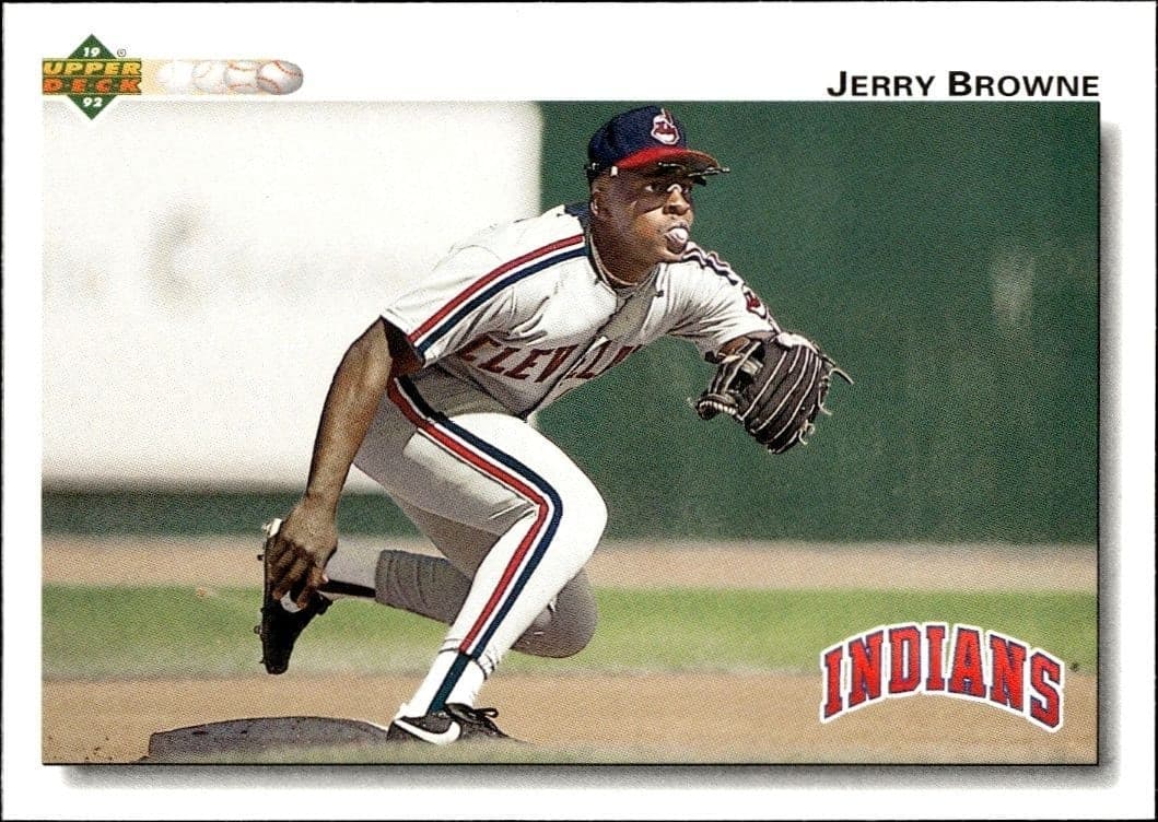 1992 Upper-Deck Jerry Browne #340 trading card