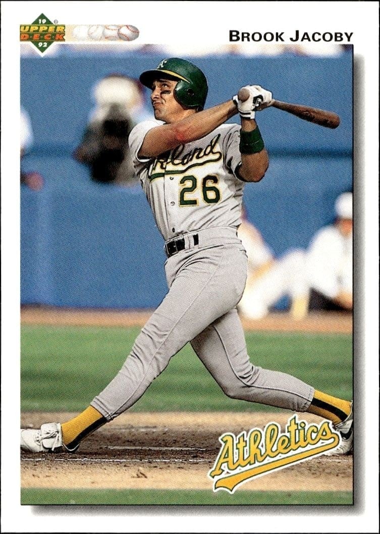 Brook Jacoby 1992 Upper Deck #528 Baseball Trading Card - Front 1992 Upper Deck Brook Jacoby #528 baseball trading card front
