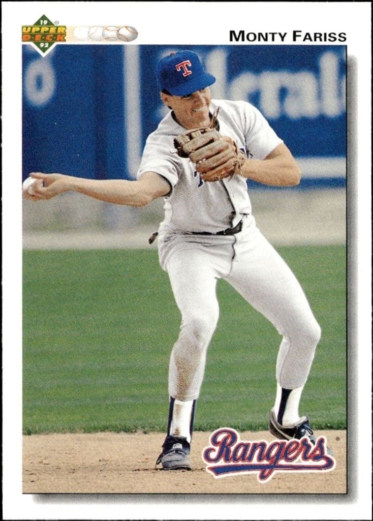 Monty Fariss 1992 Upper Deck #462 Baseball Trading Card - Front 1992 Upper Deck Monty Fariss #462 baseball trading card front