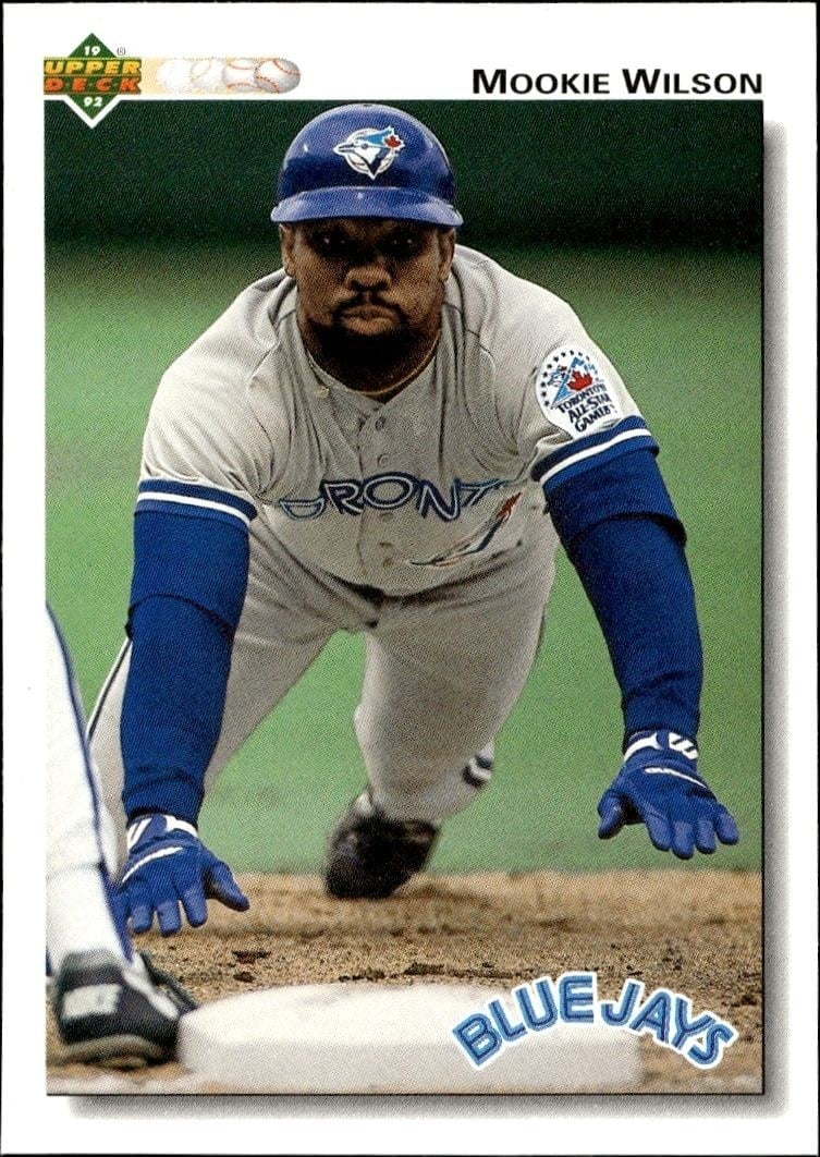 Mookie Wilson 1992 Upper Deck #391 Baseball Trading Card - Front 1992 Upper Deck Mookie Wilson #391 baseball trading card front