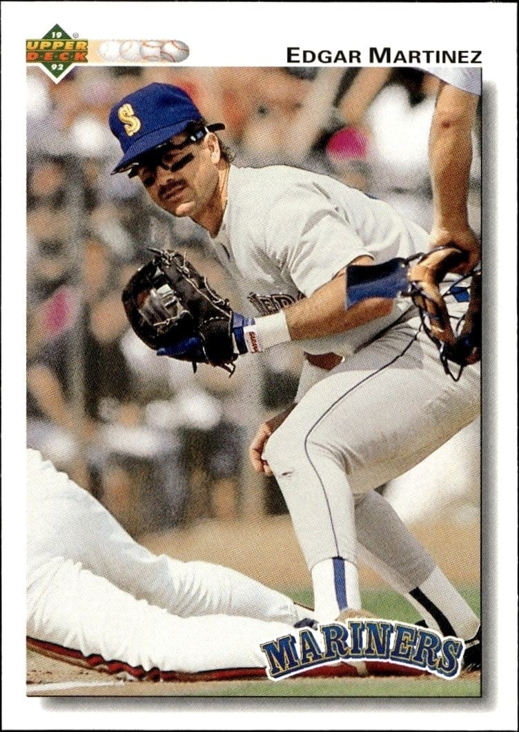 Edgar Martinez 1992 Upper Deck #367 Baseball Trading Card - Front 1992 Upper Deck Edgar Martinez #367 baseball trading card front
