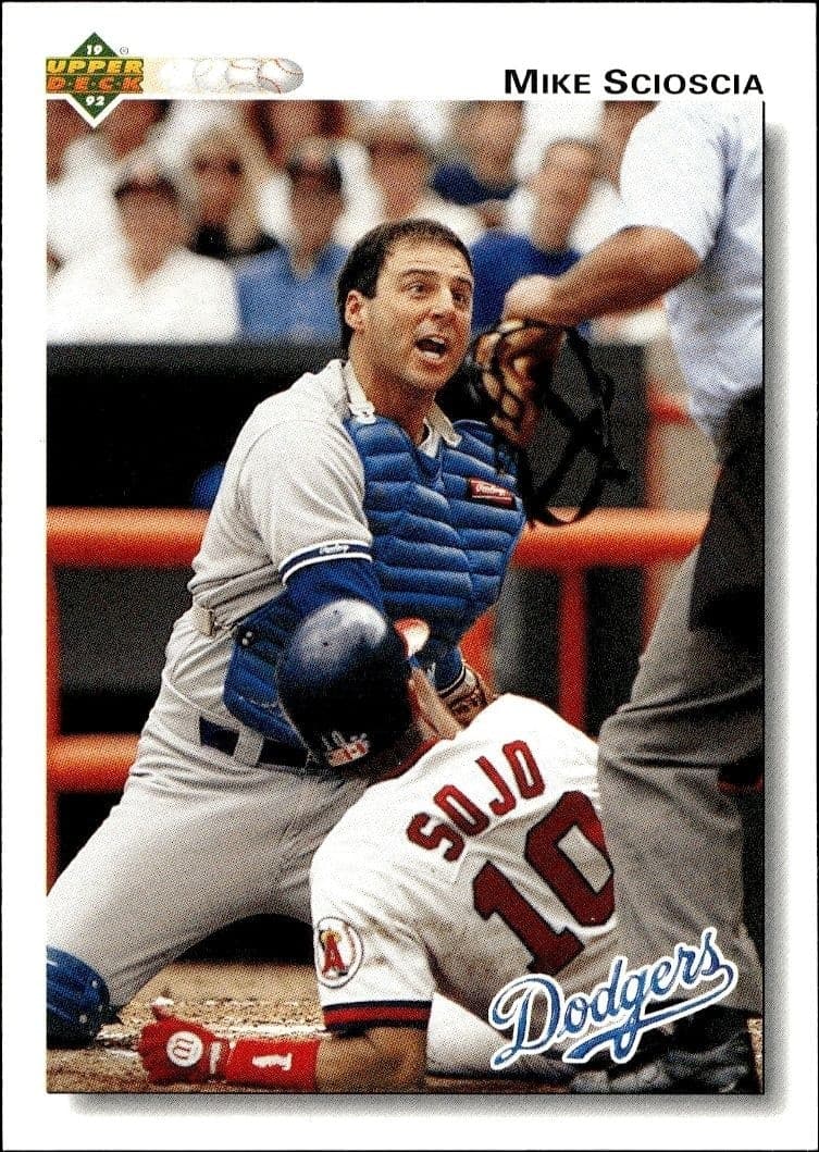 1992 Upper-Deck Mike Scioscia #152 trading card