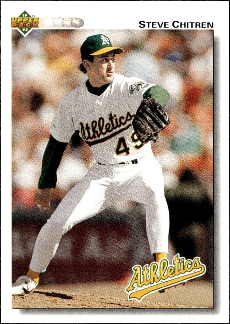 1992 Upper-Deck Low Number Steve Chitren #471 trading card