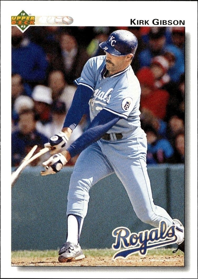 1992 Upper-Deck Kirk Gibson #180 trading card
