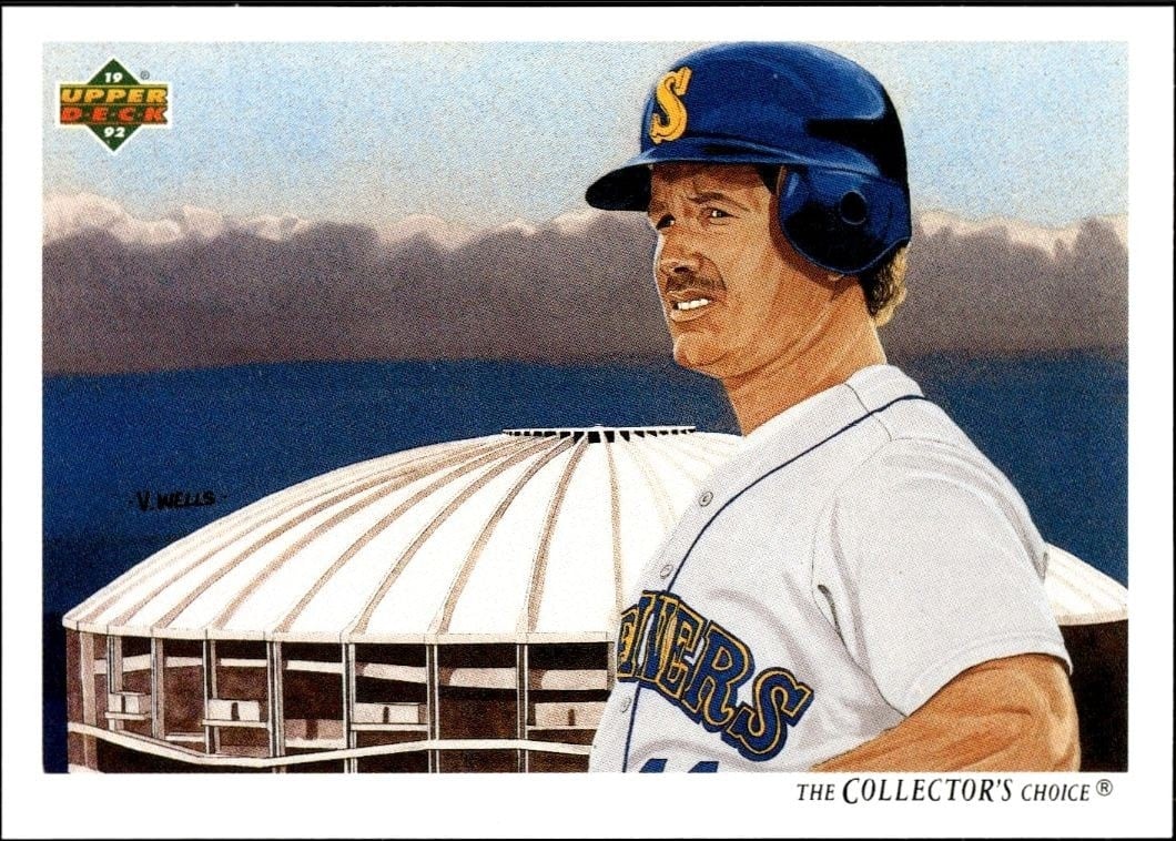 Edgar Martinez 1992 Upper Deck #91 Baseball Trading Card - Front 1992 Upper Deck Edgar Martinez #91 baseball trading card front