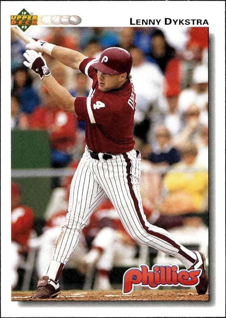 1992 Upper-Deck Low Number Lenny Dykstra #246 trading card