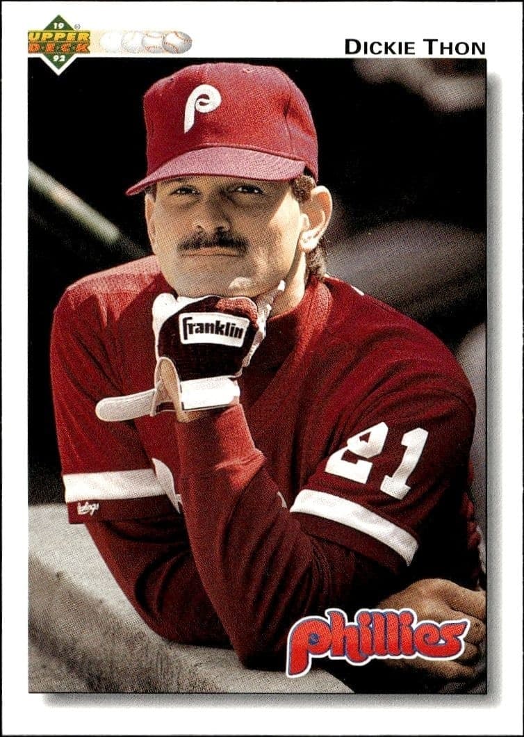 1992 Upper-Deck Dickie Thon #150 trading card