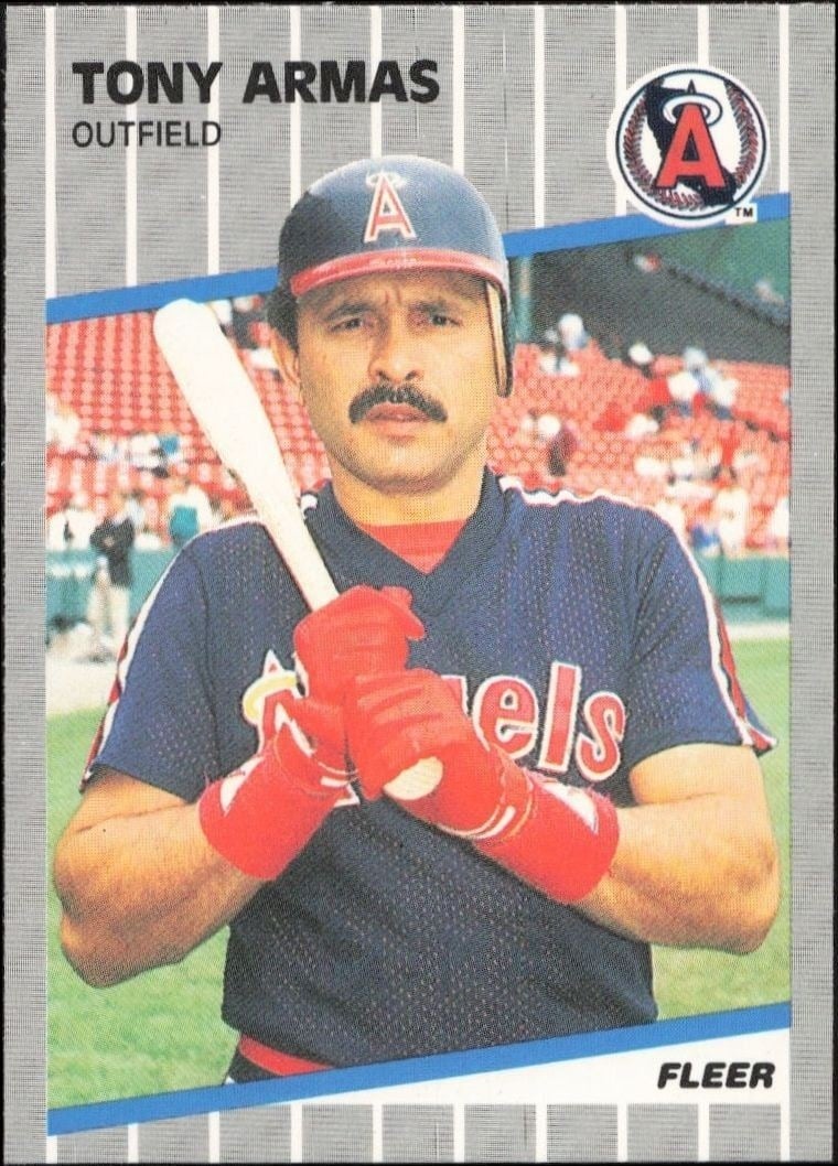 Tony Armas 1989 Fleer #467 Baseball Trading Card - Front 1989 Fleer Tony Armas #467 baseball trading card front
