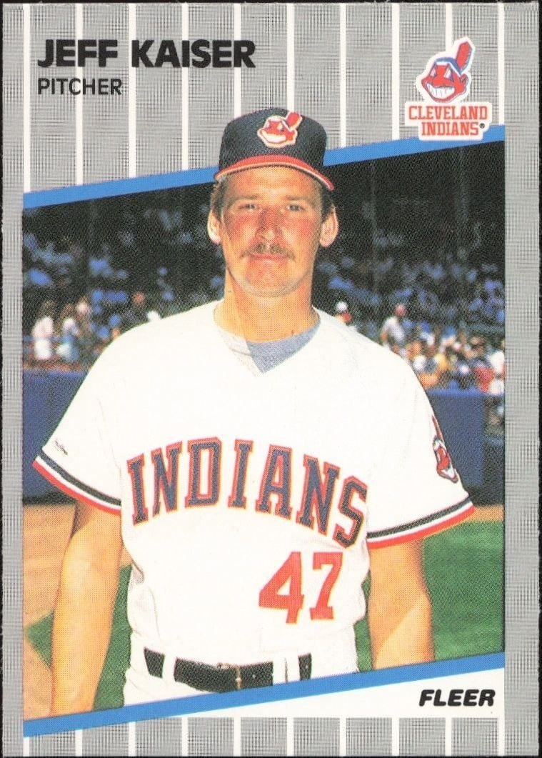 Jeff Kaiser 1989 Fleer #410 Baseball Trading Card - Front 1989 Fleer Jeff Kaiser #410 baseball trading card front