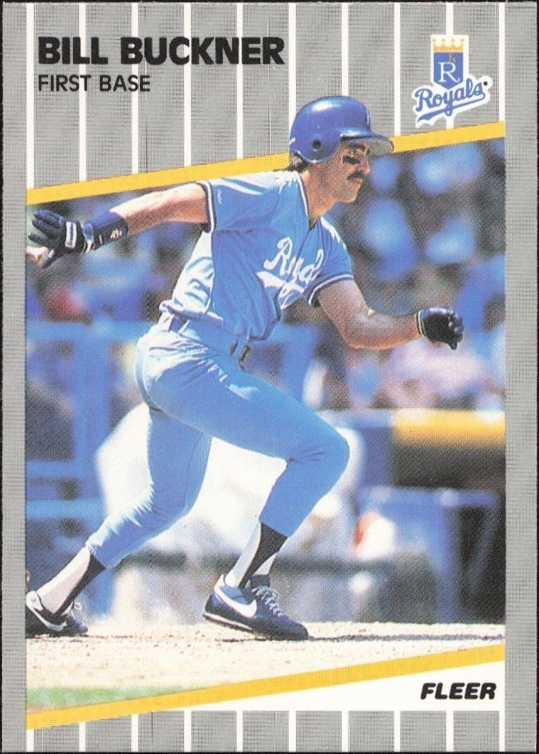 Bill Buckner 1989 Fleer #278 Baseball Trading Card - Front 1989 Fleer Bill Buckner #278 baseball trading card front