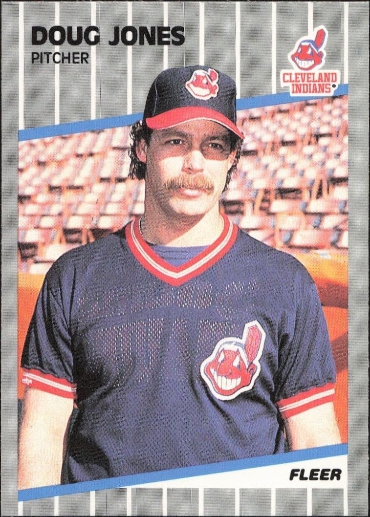 Doug Jones 1989 Fleer #409 Baseball Trading Card - Front 1989 Fleer Doug Jones #409 baseball trading card front