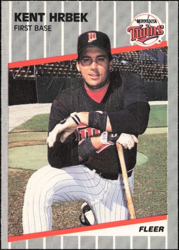 Kent Hrbek 1989 Fleer #116 Baseball Trading Card - Front 1989 Fleer Kent Hrbek #116 baseball trading card front