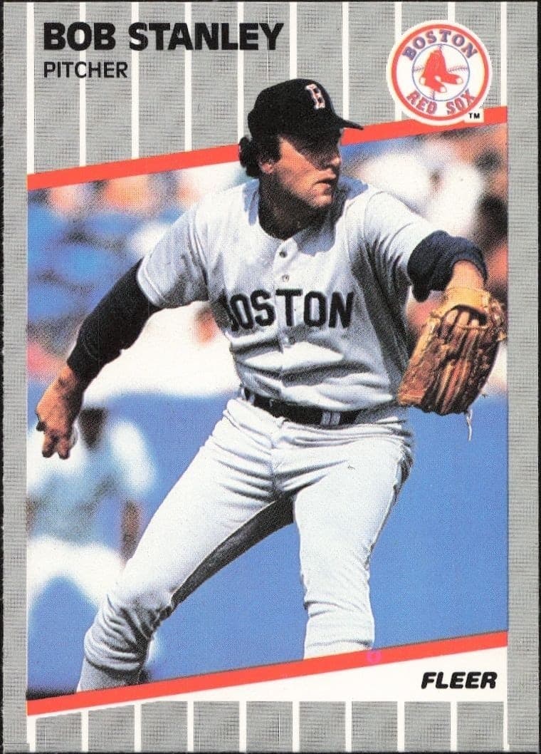 1989 Fleer Bob Stanley #101 trading card