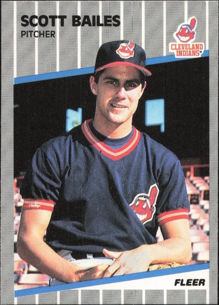 Scott Bailes 1989 Fleer #398 Baseball Trading Card - Front 1989 Fleer Scott Bailes #398 baseball trading card front