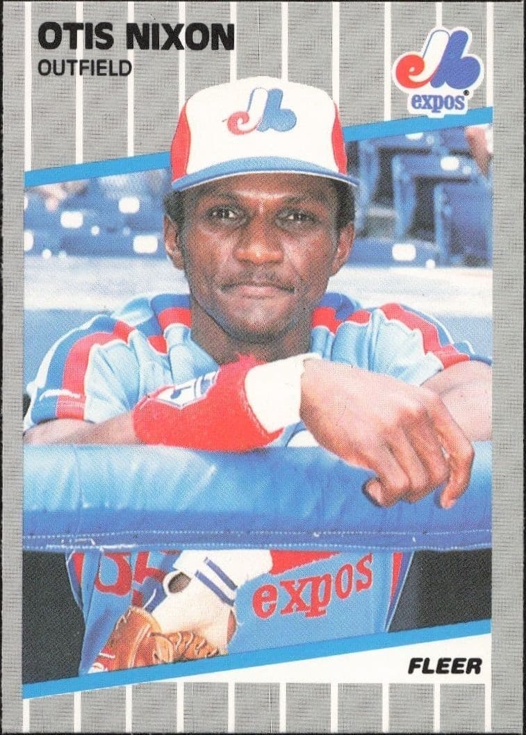 1989 Fleer Otis Nixon #387 trading card